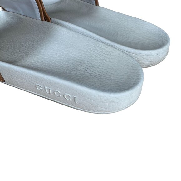 Gucci x Disney Authentic GG Supreme Mickey Mouse Logo Shoes Slides Size 10 - Picture 9 of 12